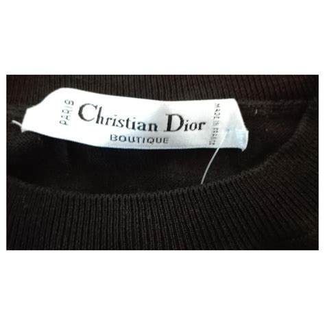 pull noir dior|Pulls et cardigans .